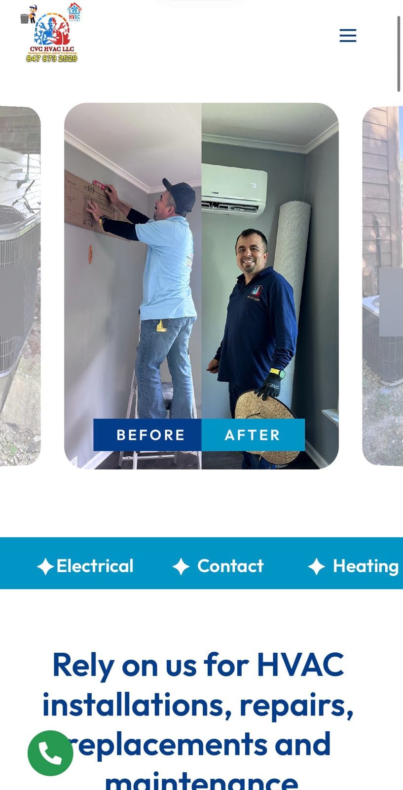 Desarrollo Web Industrial CVC HVAC